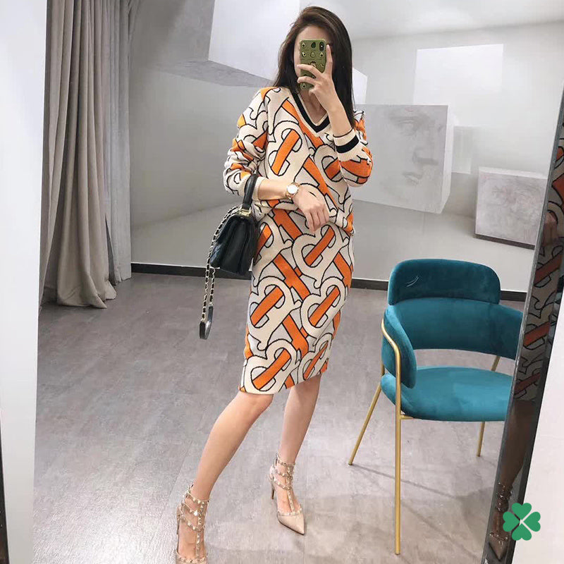 *BURBBER Dress Knitted