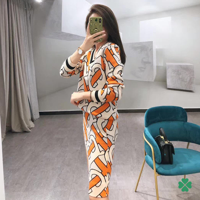 *BURBBER Dress Knitted