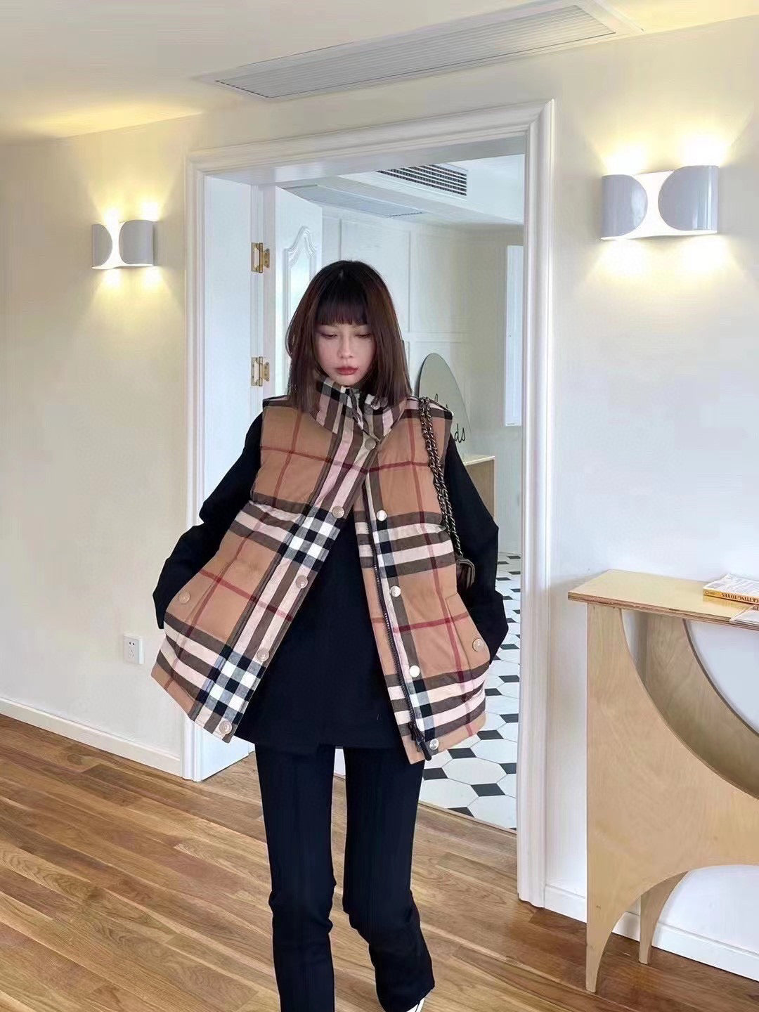 *BURBBER Down Vest Jacket