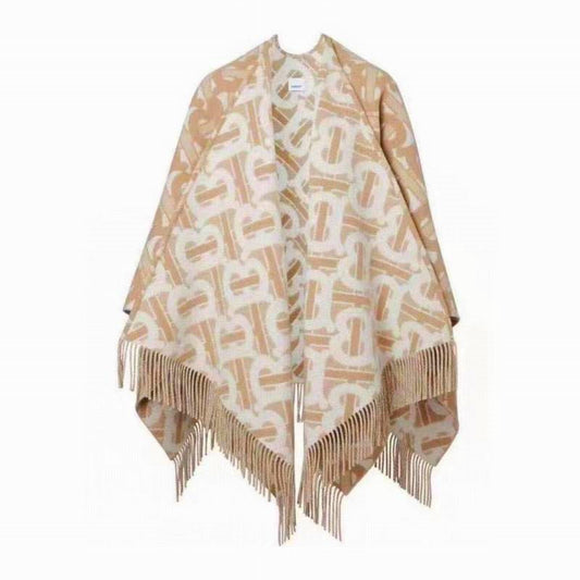 *BURBBER wool Scarf Cape
