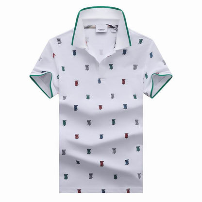 *BURBBER  T-shirt Polo  Lapel 2 Color's