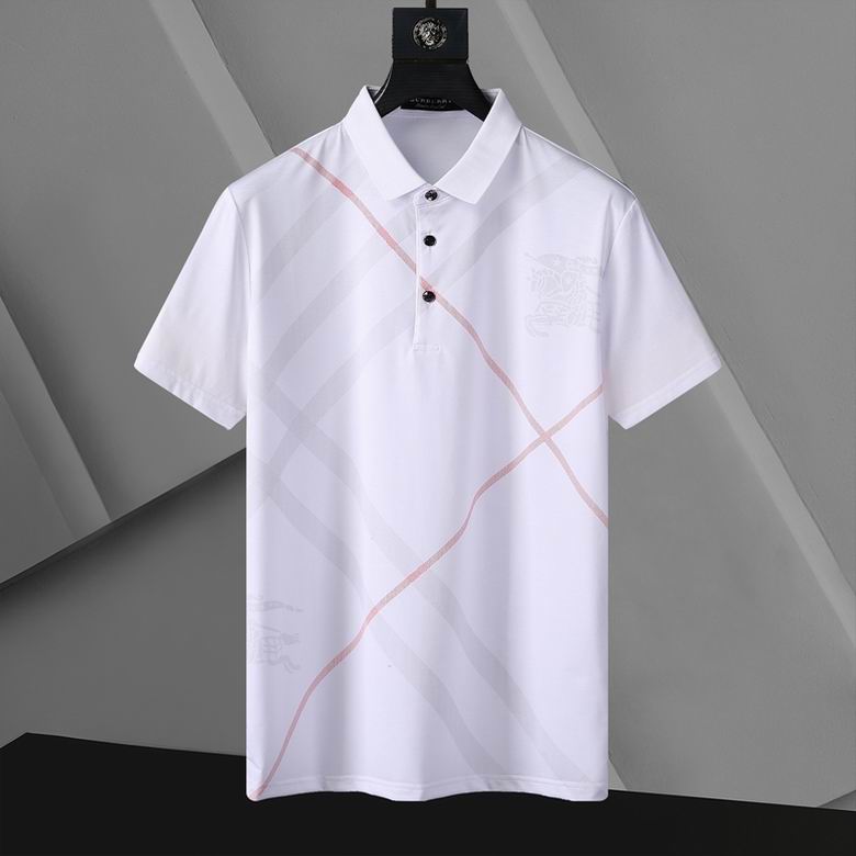 *BURBBER  T- shirt  2 Color 's Polo Lapel