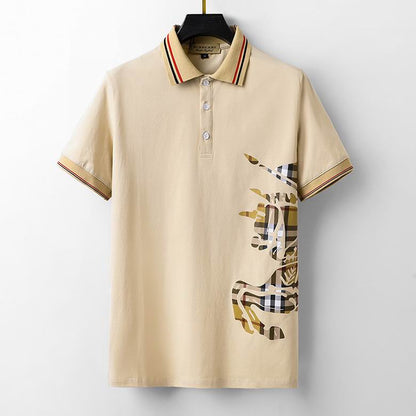 *BURBBER T- shirt  2 Color 's Lapel