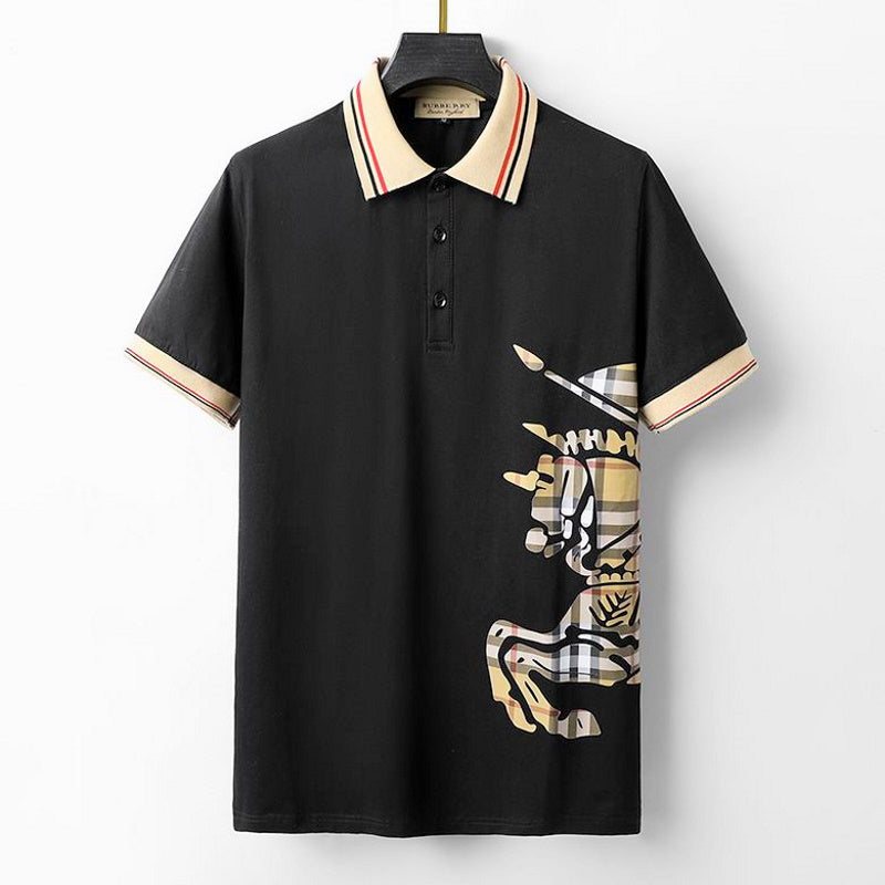 *BURBBER T- shirt  2 Color 's Lapel