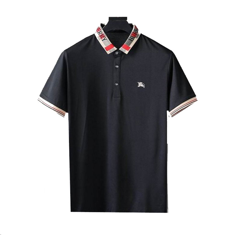 *BURBBER  T- shirt  2 Color 's Polo Lapel