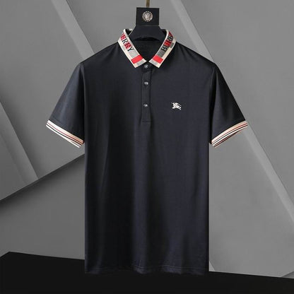 *BURBBER  T- shirt  2 Color 's Polo Lapel