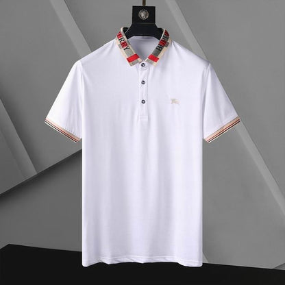 *BURBBER  T- shirt  2 Color 's Polo Lapel