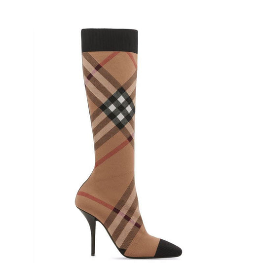 *BURBBER Boots High  Heels 2 Color 's