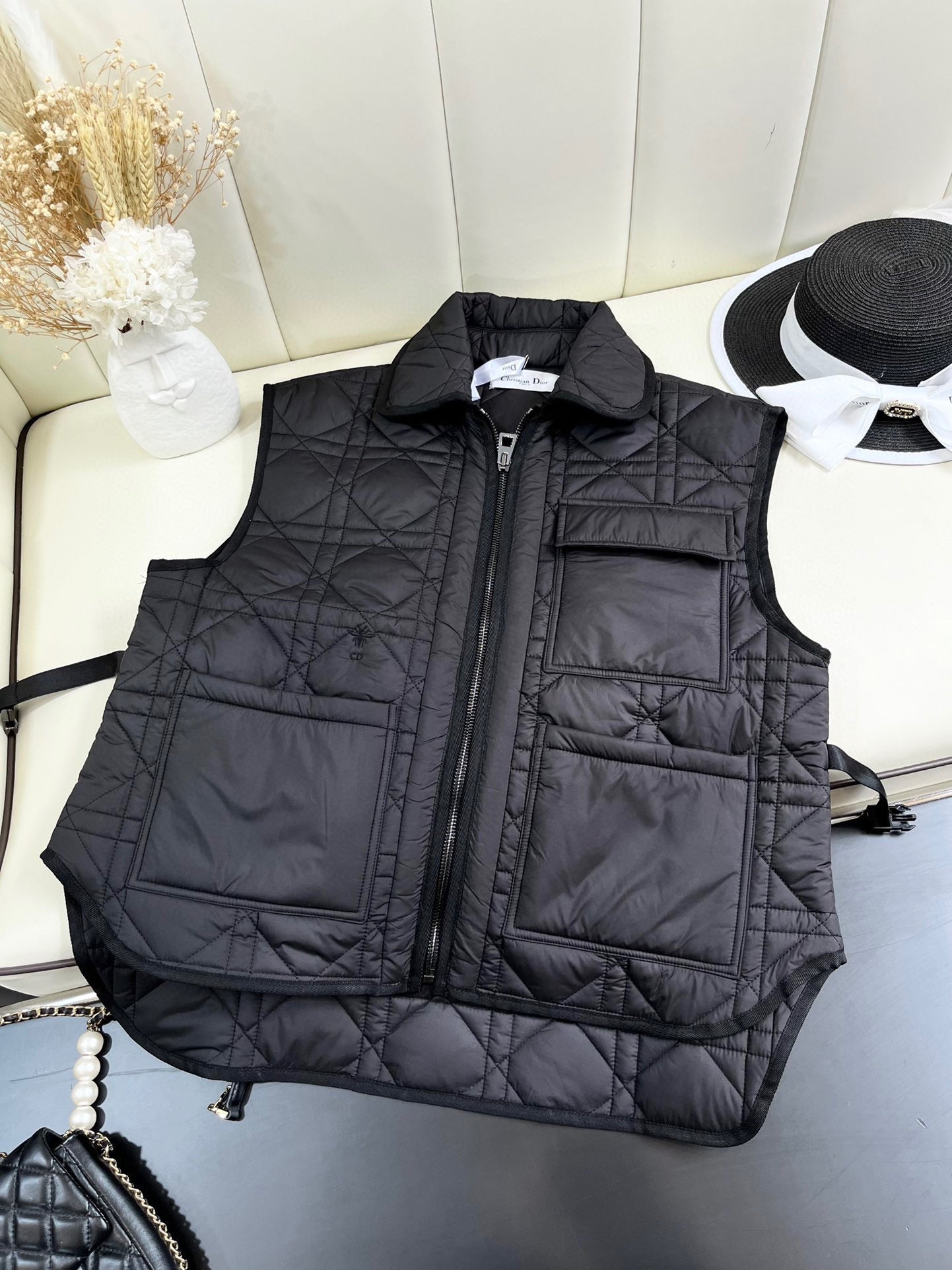 CHD Padded  Vest Jacket Woman Quilted 2 Color 's