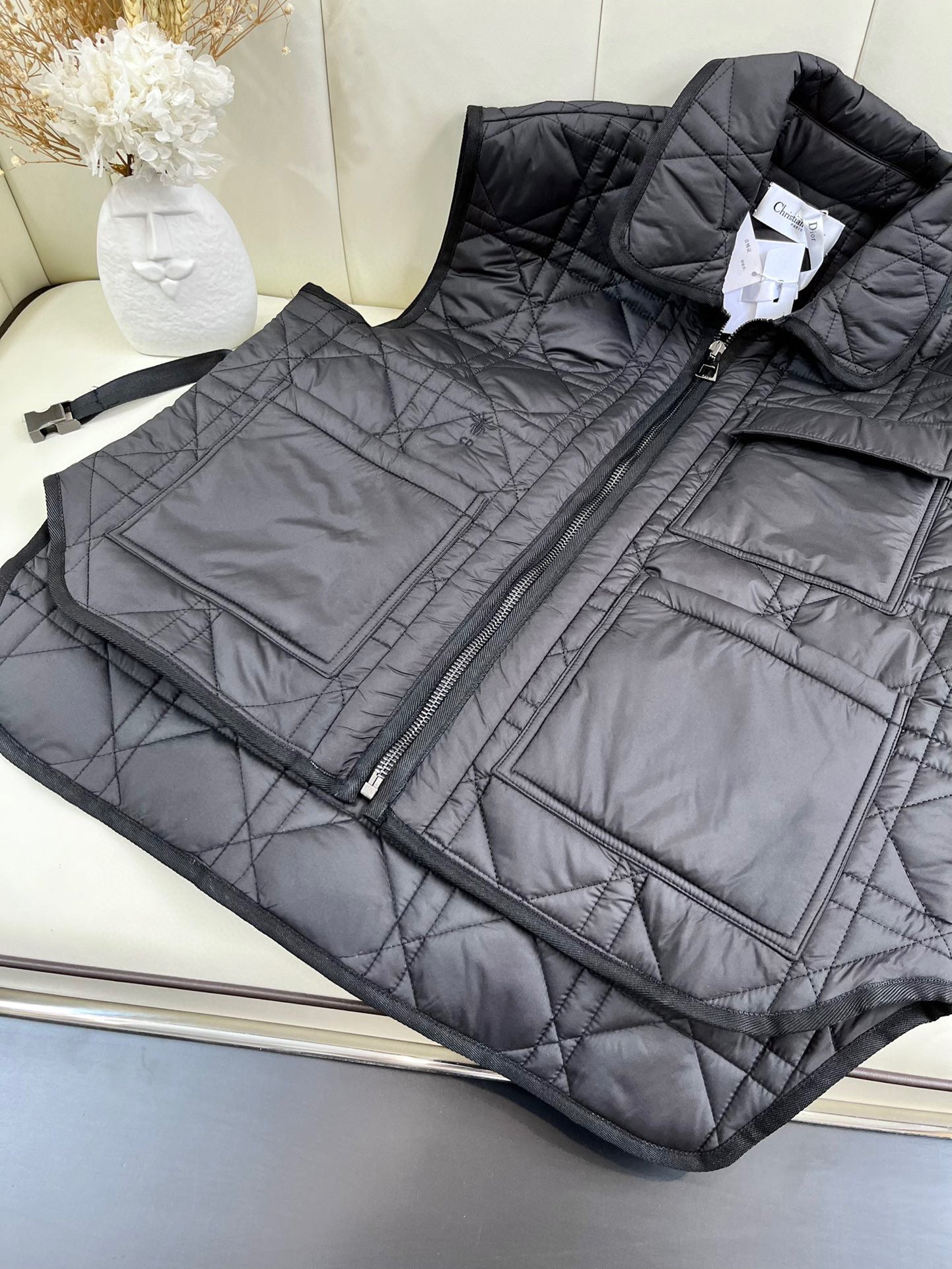 CHD Padded  Vest Jacket Woman Quilted 2 Color 's