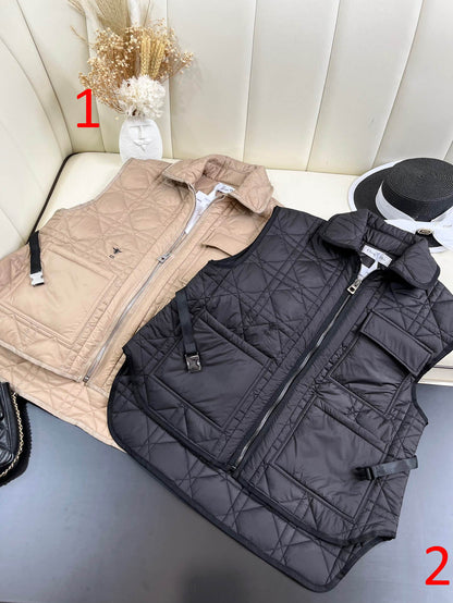 CHD Padded  Vest Jacket Woman Quilted 2 Color 's
