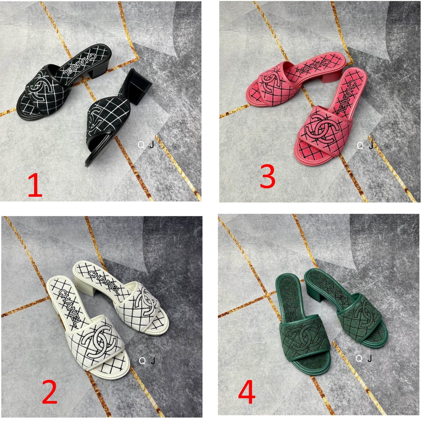 CHL  Slippers Heels   4 Color 's