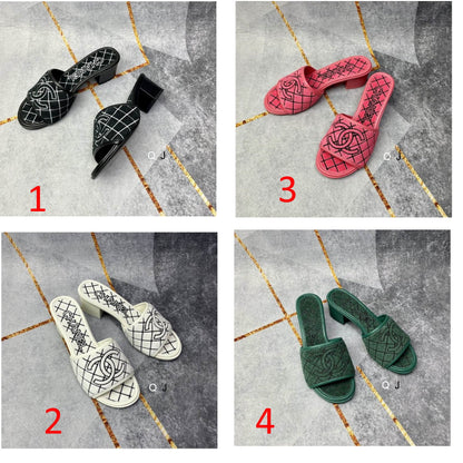 CHL  Slippers Heels   4 Color 's