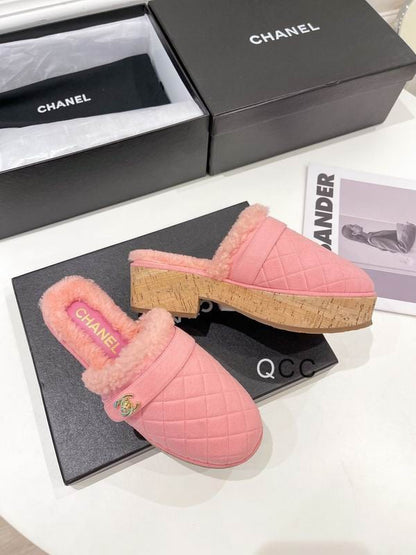 CHL Shearling  Mule Slippers 4 Color 's