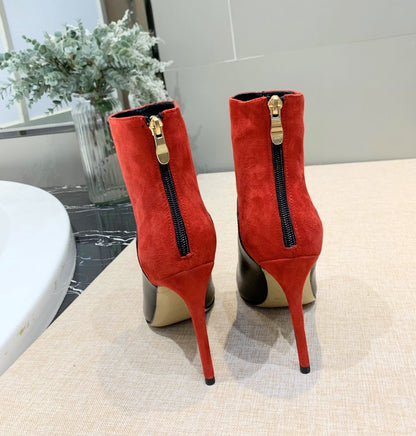 Jimy Chu   Boots Heels Red