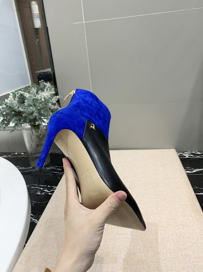 Jimy Chu Boots Heels Blue