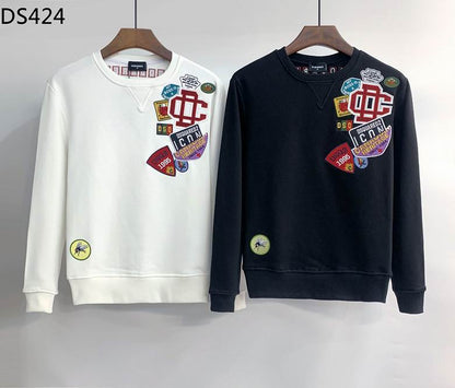 DSQ Sweater Sweatshirt  2 Color 's Badge