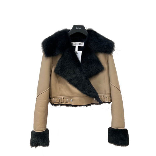 CHD Shearling   Leather Jacket Woman