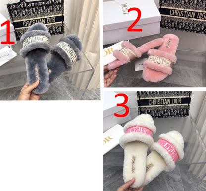 CHD Chez Moi Slippers Fur  3 Color 's