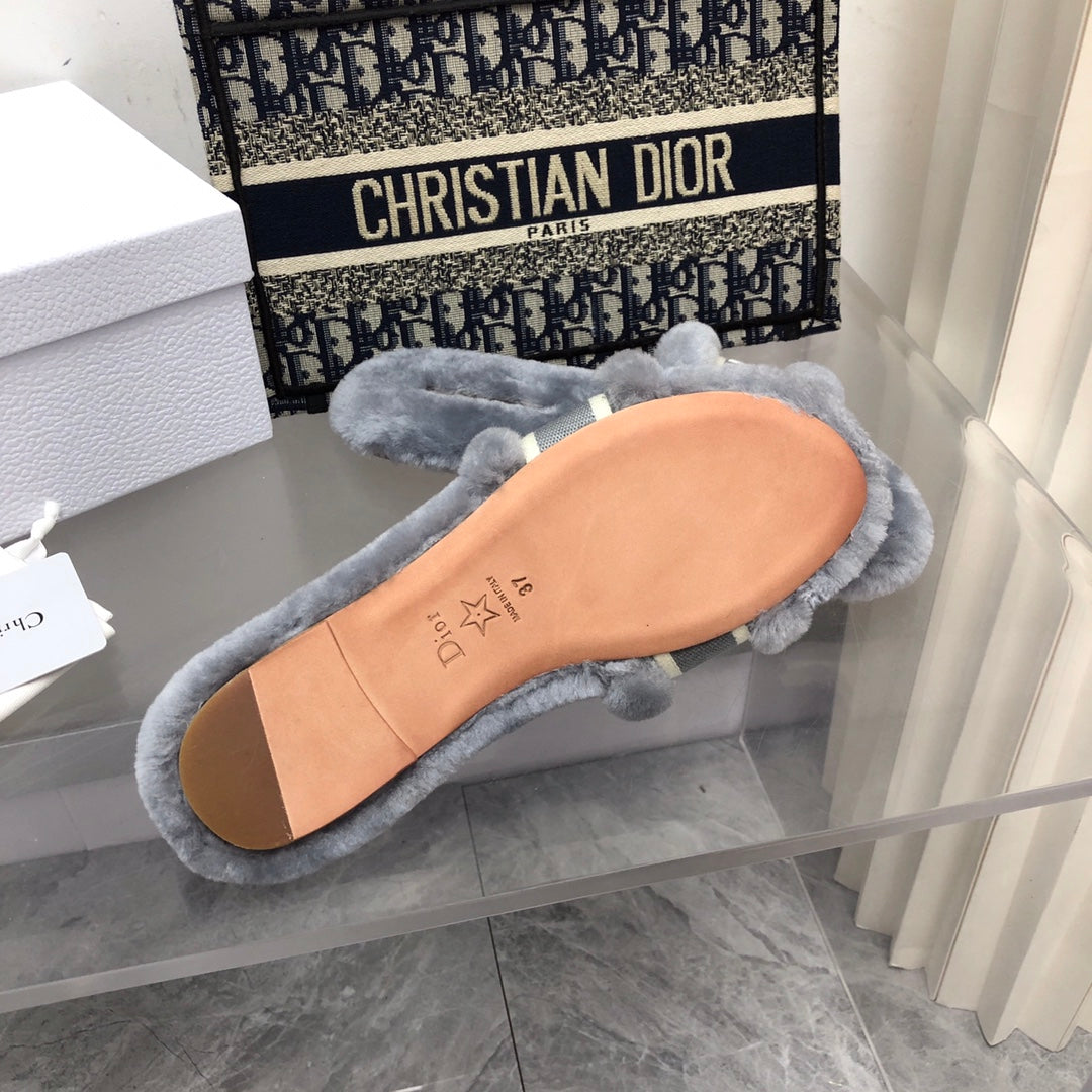CHD Chez Moi Slippers Fur  3 Color 's