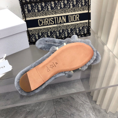 CHD Chez Moi Slippers Fur  3 Color 's