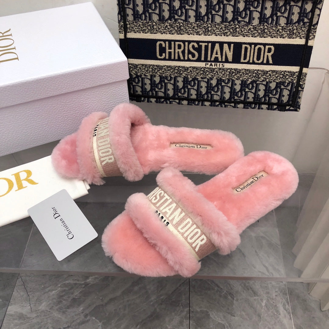 CHD Chez Moi Slippers Fur  3 Color 's