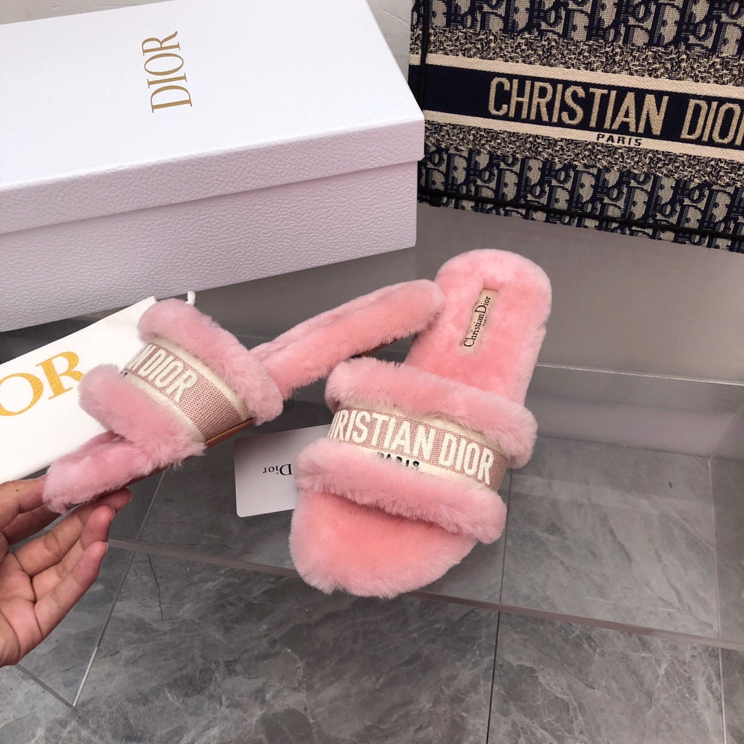 CHD Chez Moi Slippers Fur  3 Color 's