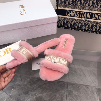 CHD Chez Moi Slippers Fur  3 Color 's