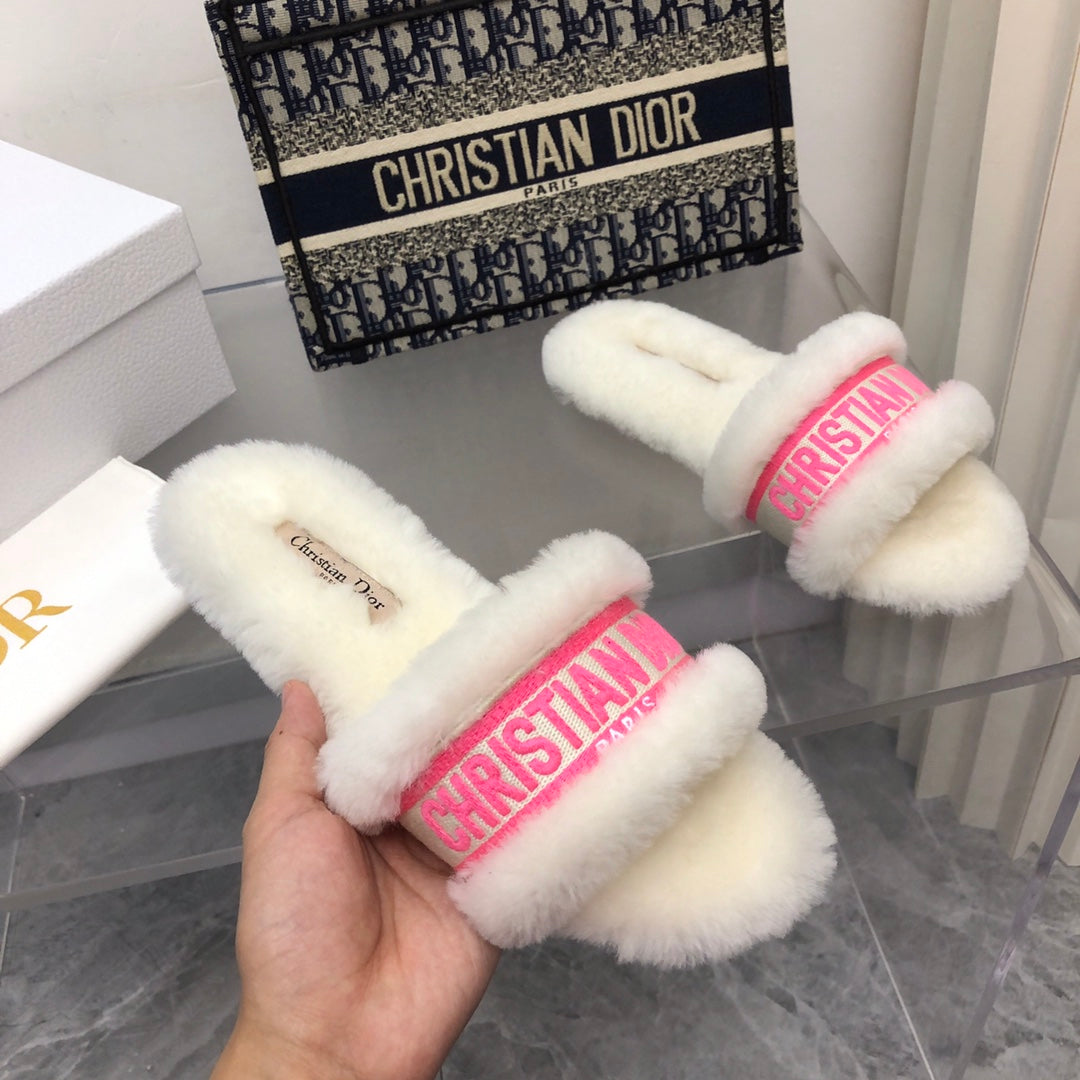 CHD Chez Moi Slippers Fur  3 Color 's