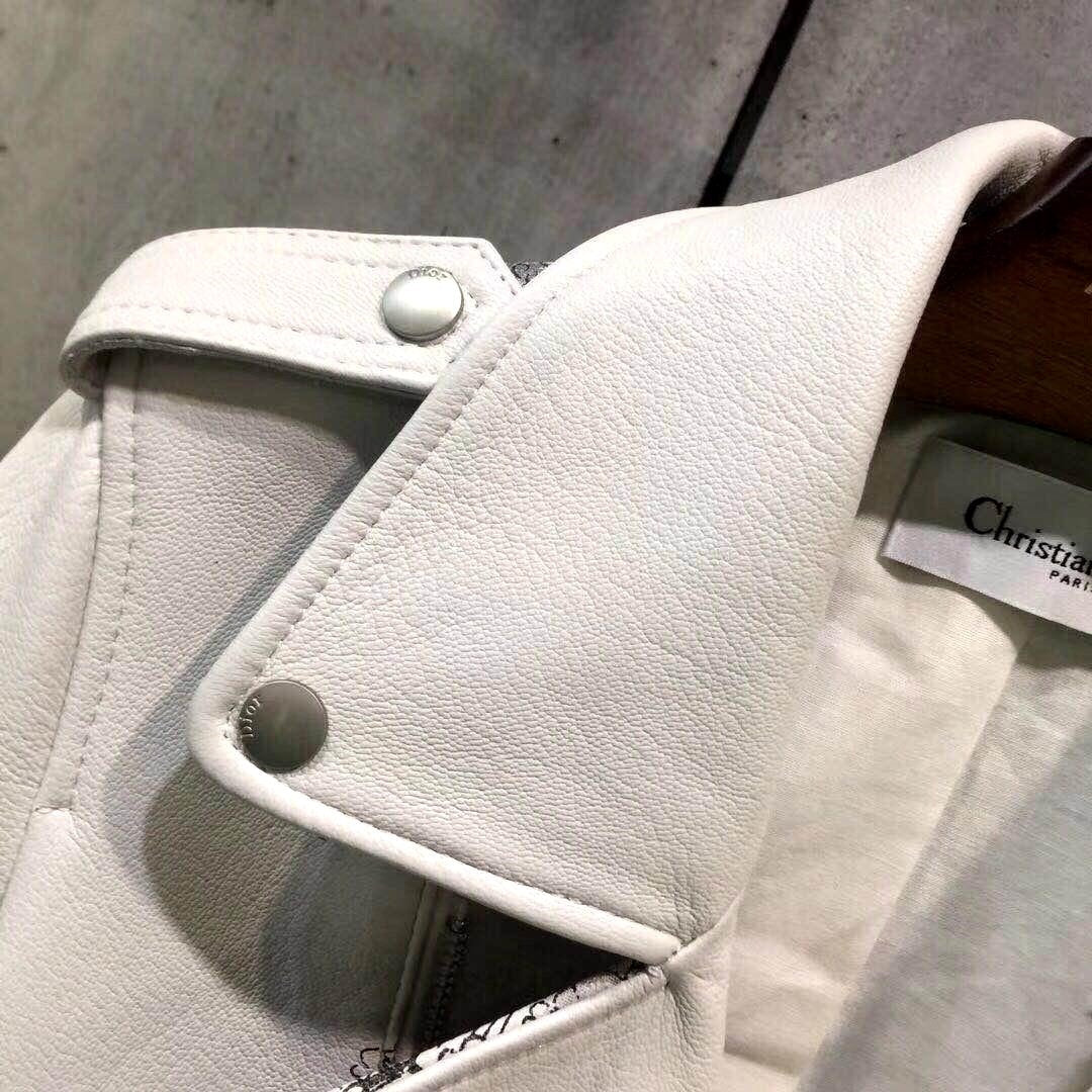 CHD Leather Jacket White