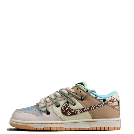 N*KE Colorful Patchwork Cashew Sneakers AJ1 46