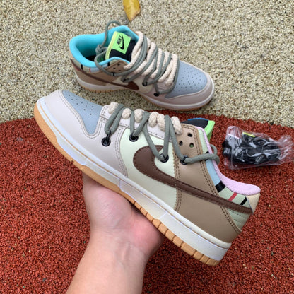 N*KE Colorful Patchwork Cashew Sneakers AJ1 46