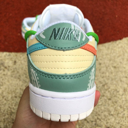 N*ke   Dunk Low Cashew Flower  Sneakers 46