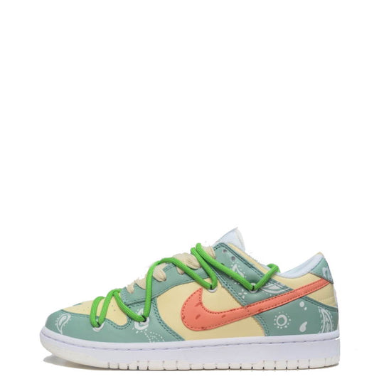 N*ke   Dunk Low Cashew Flower  Sneakers 46