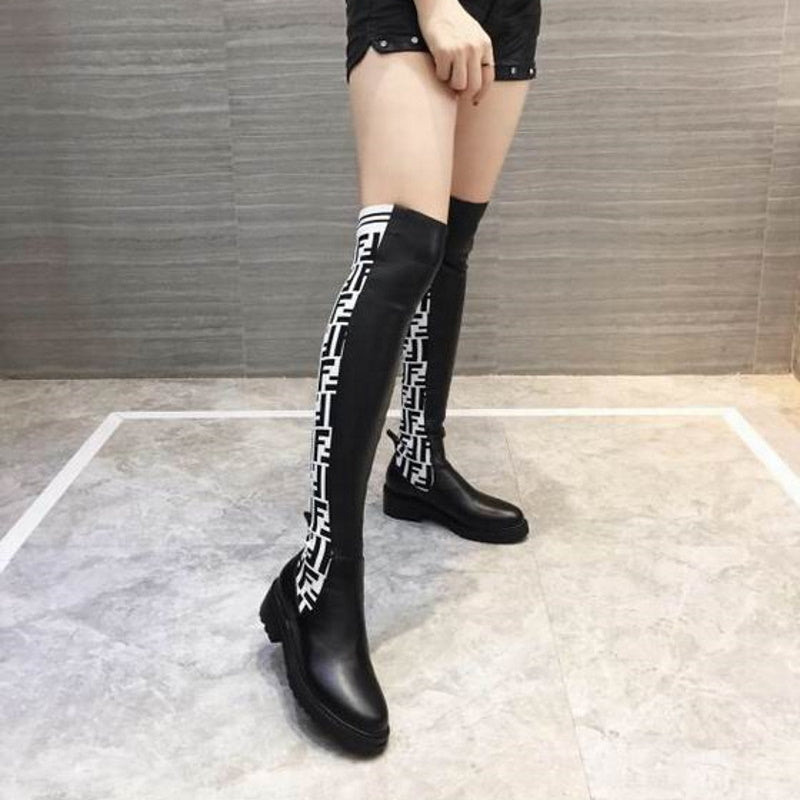 Fen Boots Tall Logo Over Knee
