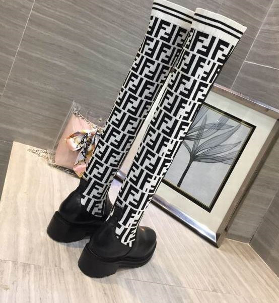 Fen Boots Tall Logo Over Knee