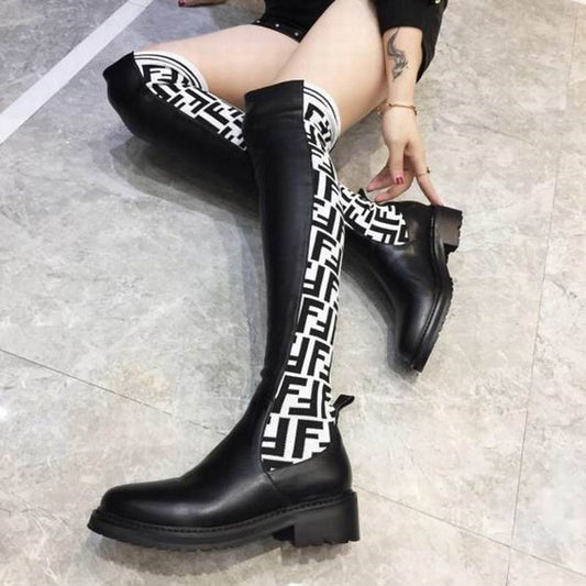 Fen Boots Tall Logo Over Knee