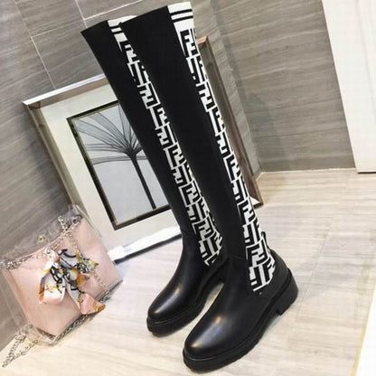 Fen Boots Tall Logo Over Knee