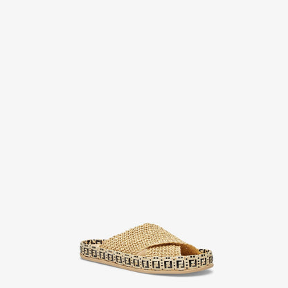 FEN Reflection Raffia Slippers
