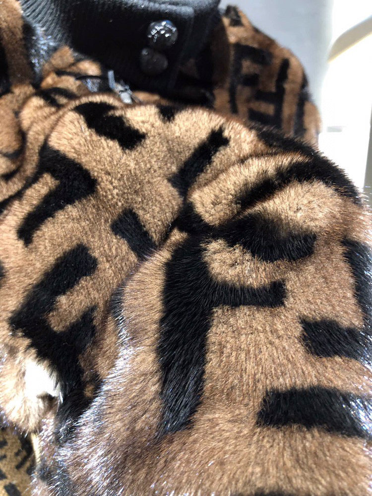 FEN mink Jacket Monogram