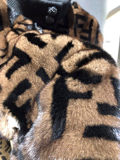 FEN mink Jacket Monogram
