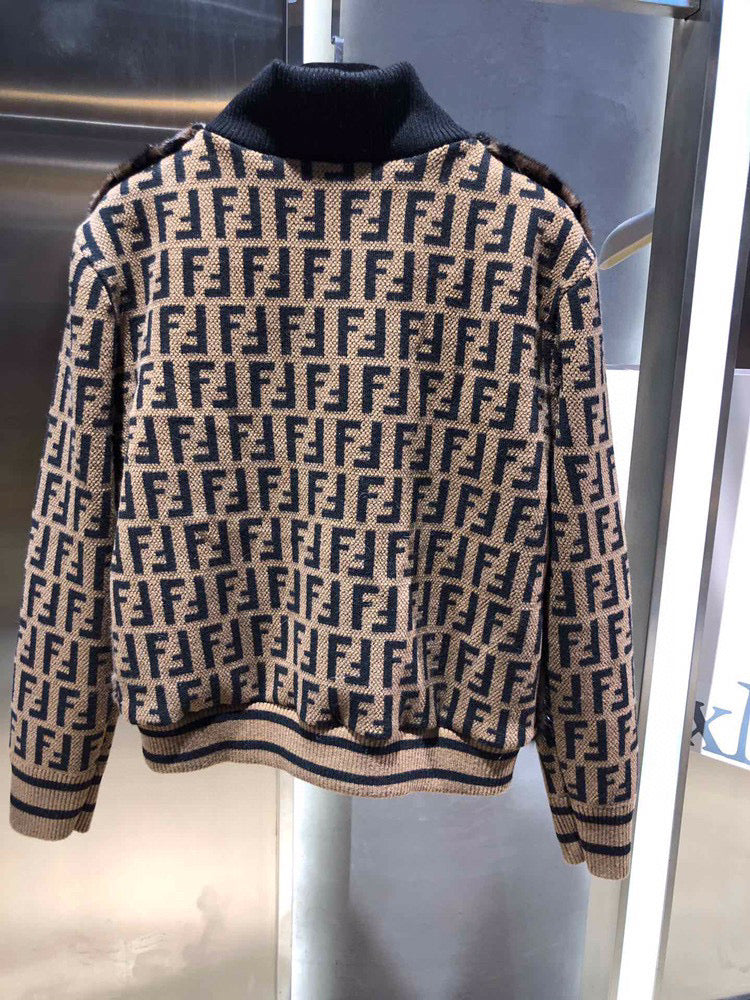 FEN mink Jacket Monogram