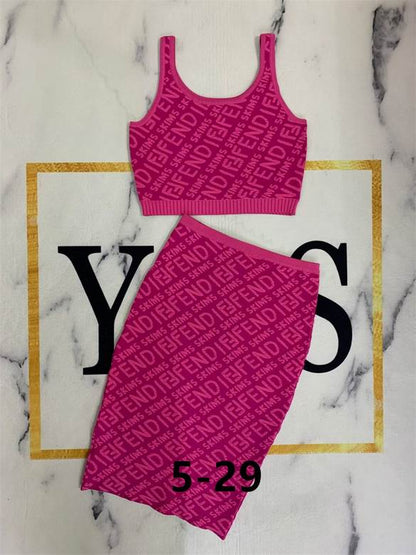 FEN Sport Activewear  Woman 2 Pieces  4 Color's Skirt Long