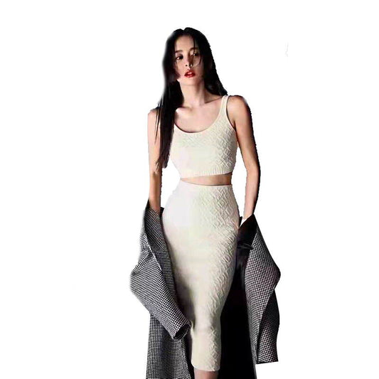 FEN Sport Activewear  Woman 2 Pieces  4 Color's Skirt Long