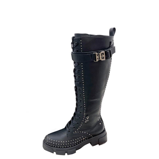 GIVENJY  Boots High  Flat Wedge