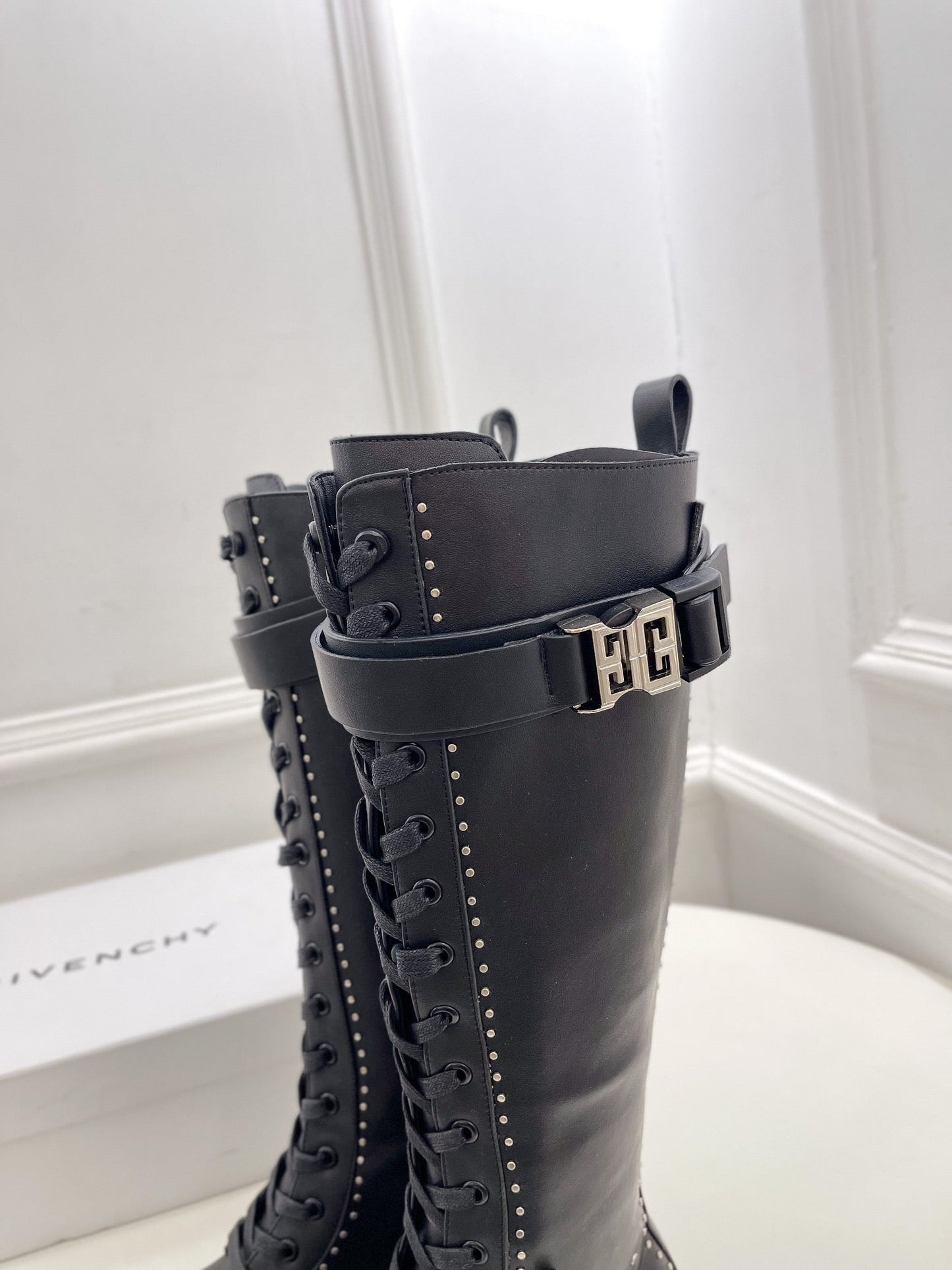 GIVENJY  Boots High  Flat Wedge