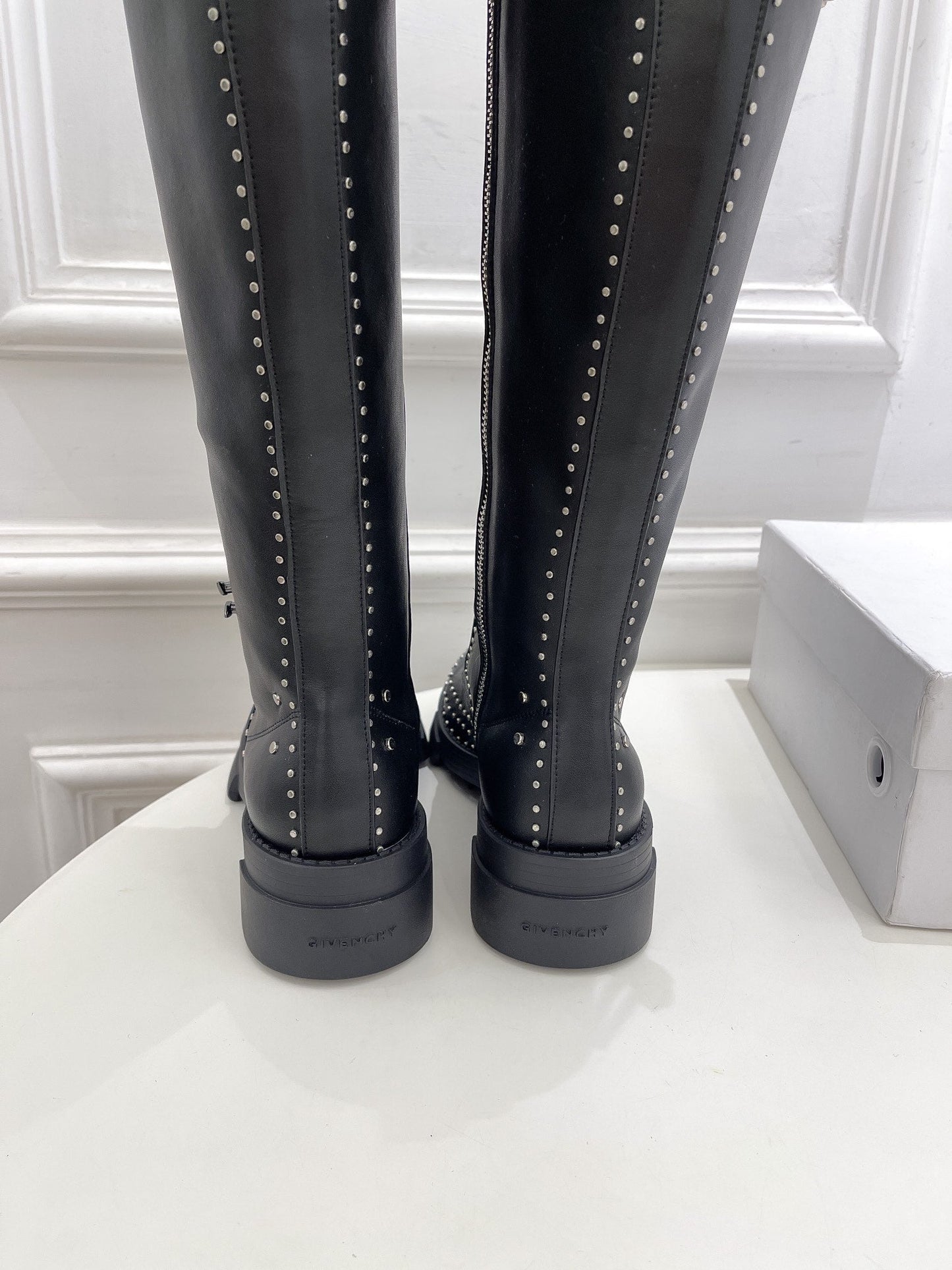 GIVENJY  Boots High  Flat Wedge