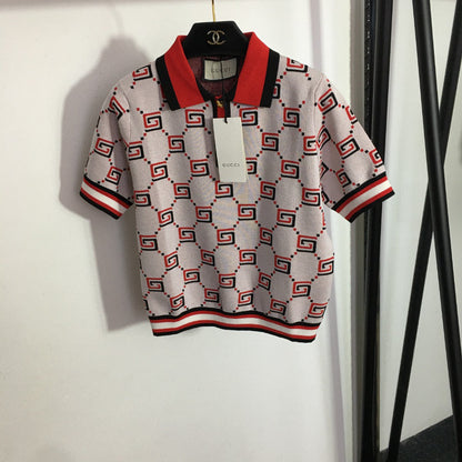 GU T-Shirt  Woman knitted Polo