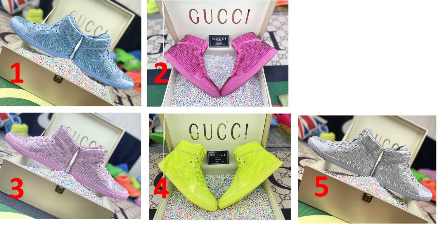GU  Sneakers 5 Color 's Stones  Rhinestone