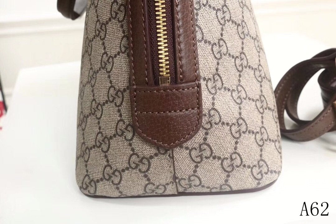 GU Ophid Leather Canvas Bag Big